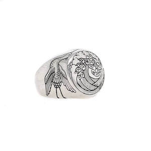 The Great Wave Signet Ring