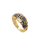 Load image into Gallery viewer, Sapphire and Diamond Little Windows Domed Band
