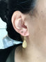 Load image into Gallery viewer, Organic Teardrop Stardust Hook Earrings
