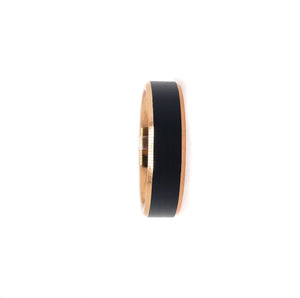 Hayden Gold Plated and Black Tungsten Band