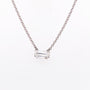Load image into Gallery viewer, Emerald Cut Floating Diamond Necklace
