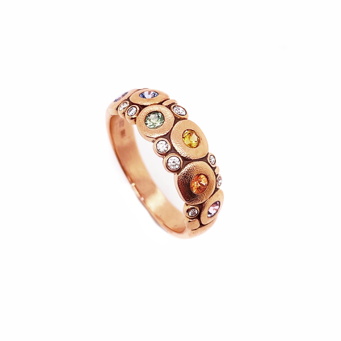 Pastel Rainbow Rose Gold Candy Band