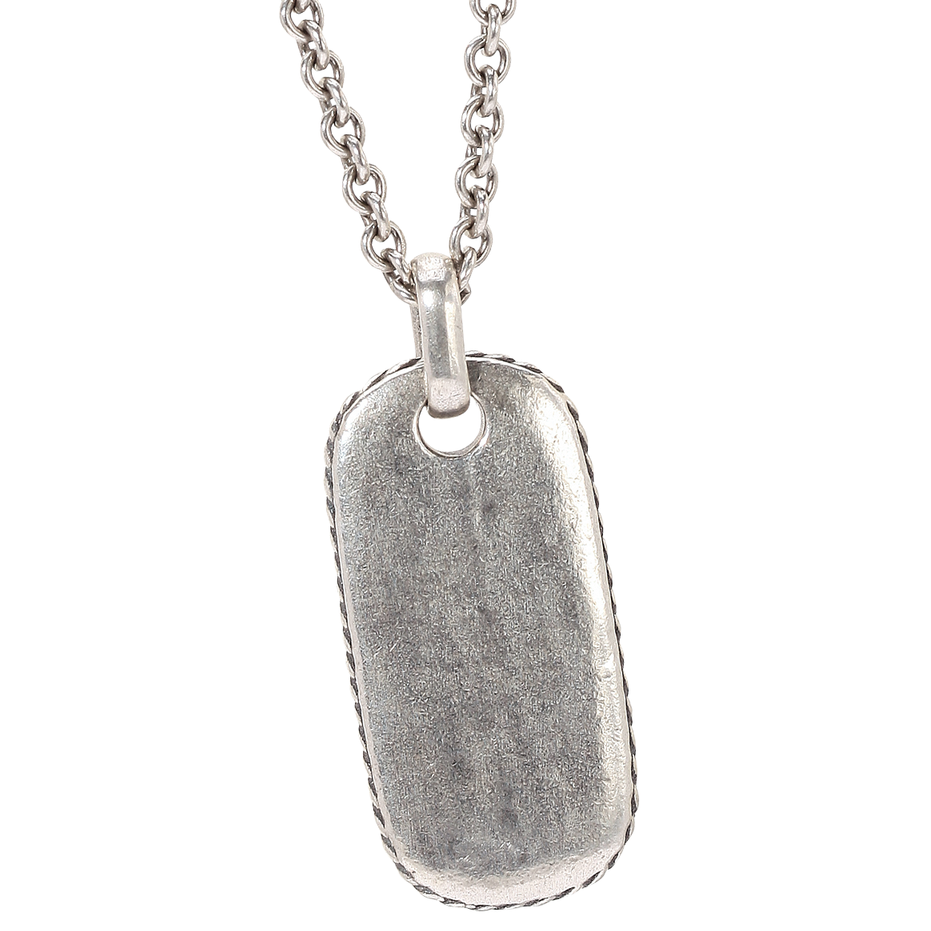Distressed Dog Tag Necklace