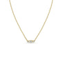 Load image into Gallery viewer, Baguette + Two Prong Diamond Necklace
