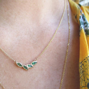 Petal Emerald Necklace