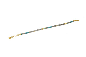 Turquoise and Labradorite Bracelet