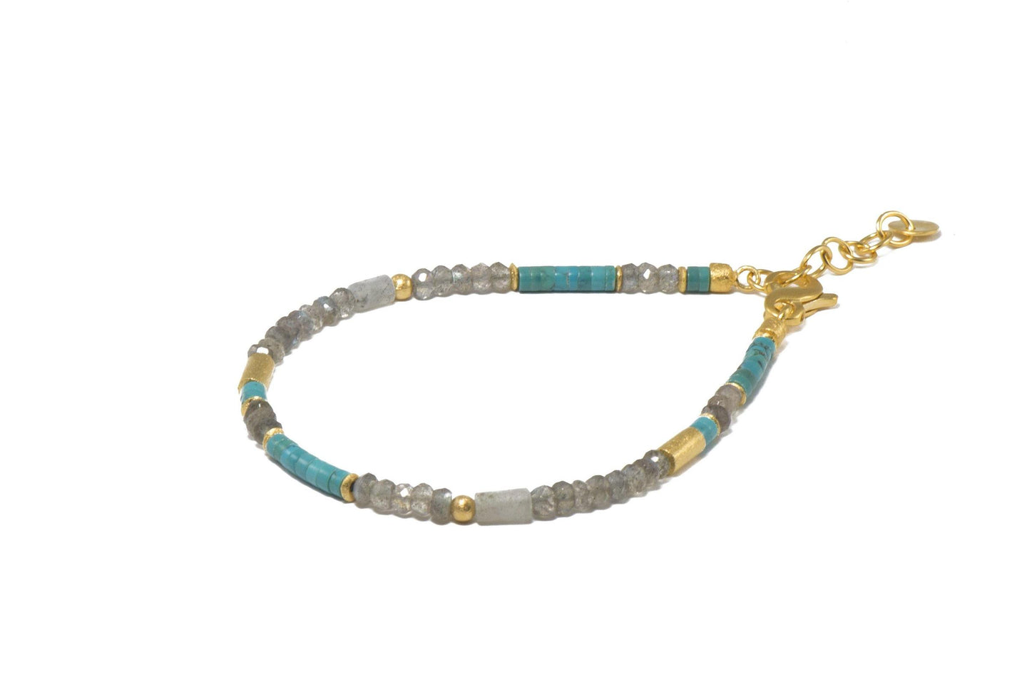 Turquoise and Labradorite Bracelet