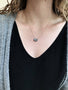 Load image into Gallery viewer, Concave Horizontal Oval Drop Necklace
