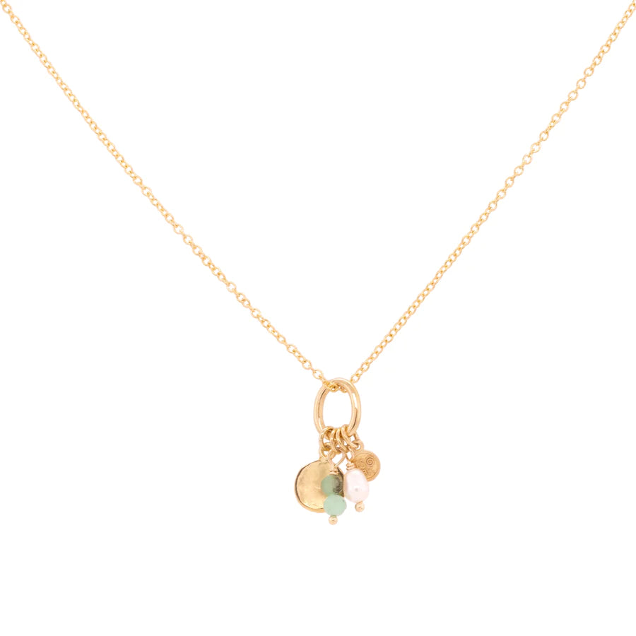 Mini Sakota Gemstone Charm Necklace