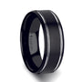 Load image into Gallery viewer, Nocturne Black Tungsten Carbide Band
