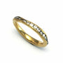 Load image into Gallery viewer, Organic Yellow Gold Eternity Band
