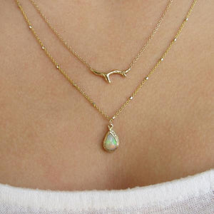Raindrop Opal Necklace