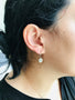 Load image into Gallery viewer, Emerald New Moon Earrings
