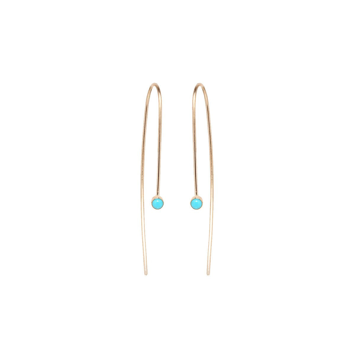 Turquoise Wire Earrings | Art + Soul Gallery