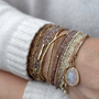 Load image into Gallery viewer, Wrap Bracelet / Necklace with Multiple Stone Options

