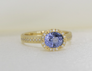 Sapphire Oval Succession Ring
