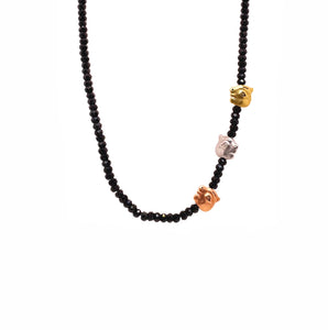 Black Spinel Fabel Bead Necklace