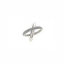 Load image into Gallery viewer, Polvere di Sogni Rhodium Plated Silver X Ring
