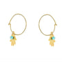 Load image into Gallery viewer, Hooped Hand Tamata Earrings
