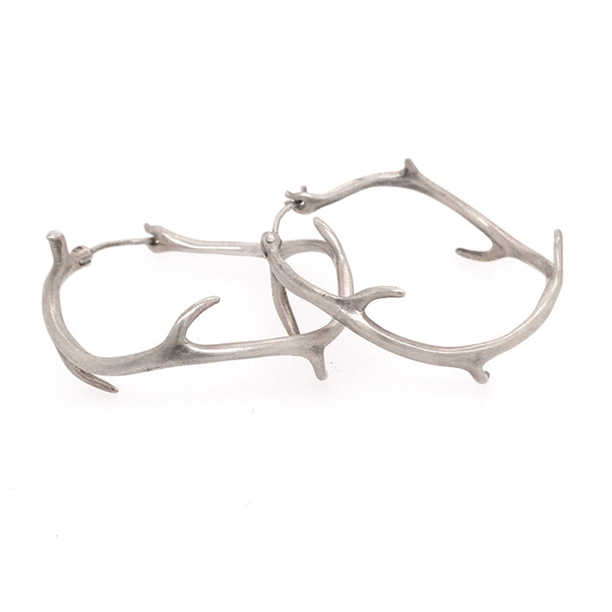 Silver Thorn Hoop Earrings | Art + Soul Gallery