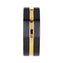 Load image into Gallery viewer, Vivaldi Black Ceramic and Yellow Gold Band | Art + Soul Gallery
