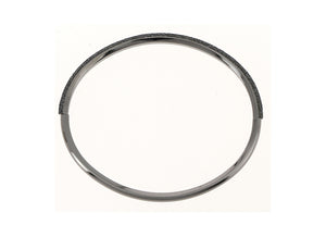 Thin Titanium and Ruthenium Plated Sterling Silver "Polvere" Bangle Bracelet | Art + Soul Gallery