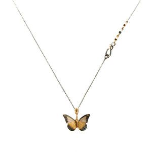 18K Chocolate Albatross Butterfly Pendant