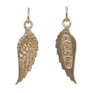 "Amare" Feathered Wing Charm