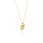 Load image into Gallery viewer, Drops of Happiness Oval Pendant Necklace
