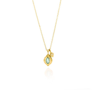Drops of Happiness Oval Pendant Necklace