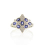 Load image into Gallery viewer, Sapphire and Diamond Tessera Mirror Ring | Art + Soul Gallery
