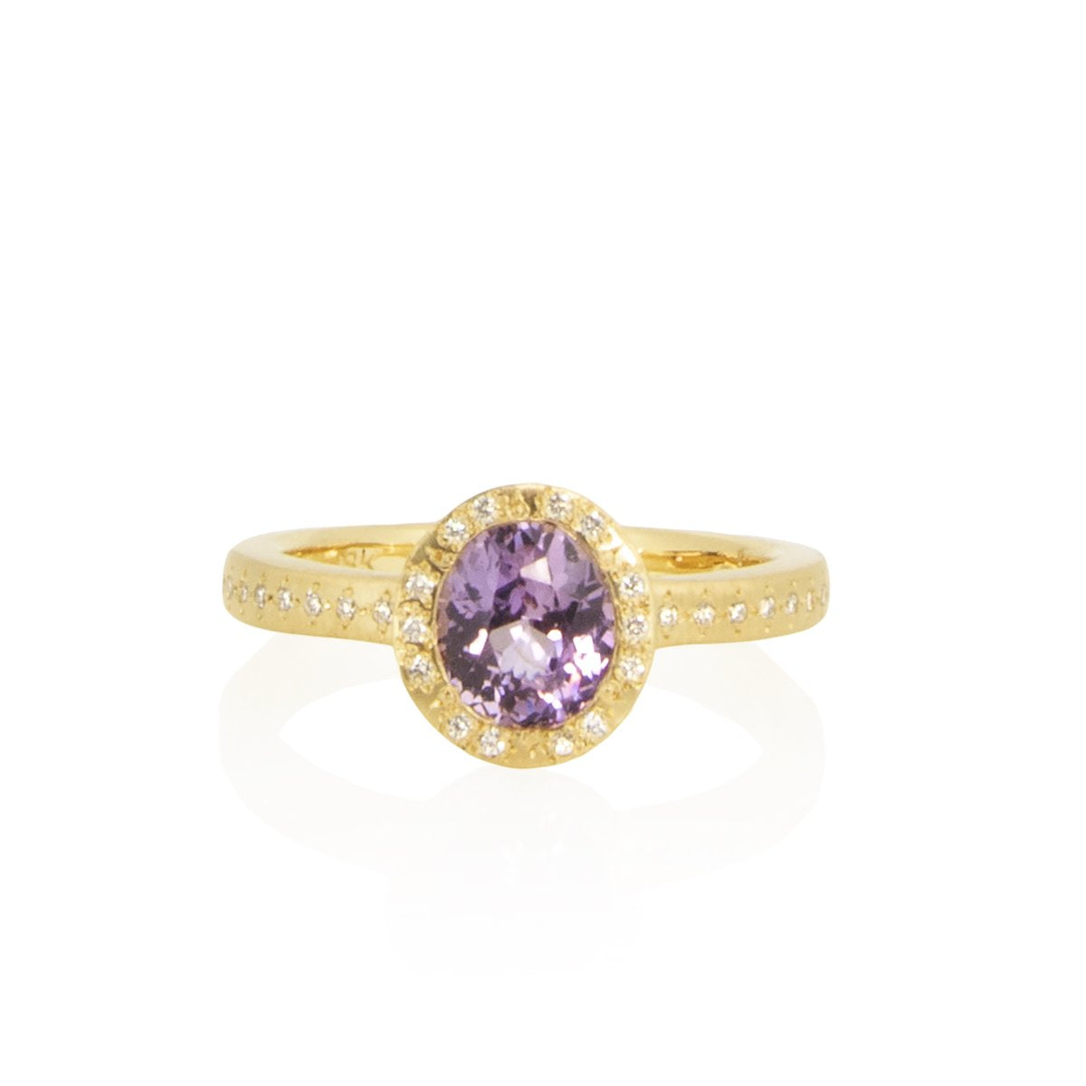 Pink Sapphire Oval Succession Ring
