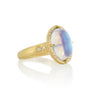 Load image into Gallery viewer, Oval Moonstone and Diamond Ring
