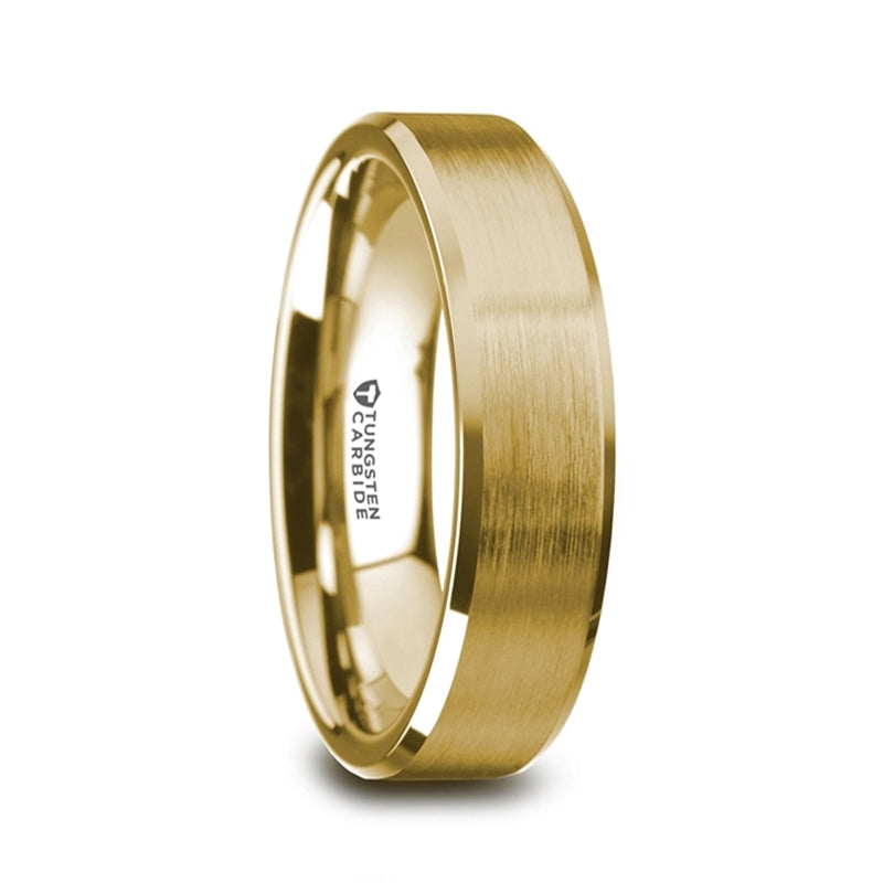 Honor Gold Plated Tungsten Band | Art + Soul Gallery