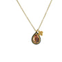 Load image into Gallery viewer, Peachy Pink Tourmaline Charm Necklace
