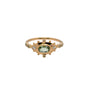 Load image into Gallery viewer, Green Tourmaline &amp; Diamonds Eye Ring
