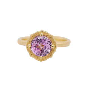 Bi-Color Purple Sapphire Lotus Ring