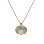 Load image into Gallery viewer, Rainbow Moonstone Egg Necklace
