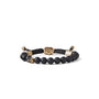 Load image into Gallery viewer, Brass and Onyx Skull Bracelet | Art + Soul Gallery
