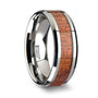 Load image into Gallery viewer, Dalberg Tungsten Carbide and Rose Wood Band
