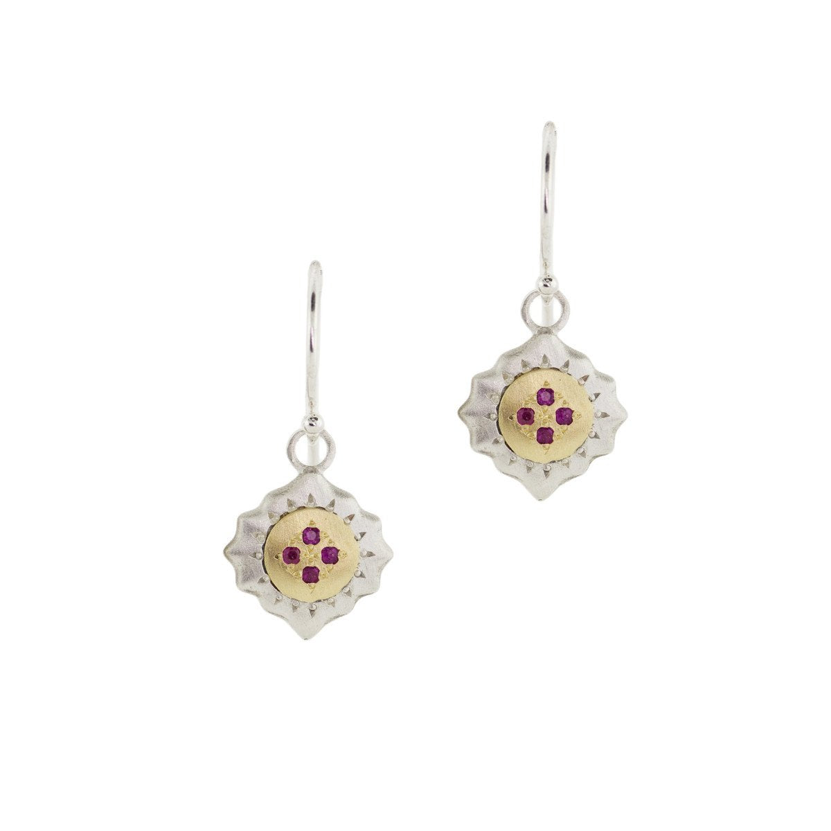 Ruby East and West Earrings