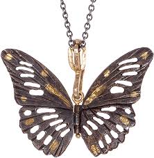 Rose Bronze Monarch Butterfly Pendant | Art + Soul Gallery