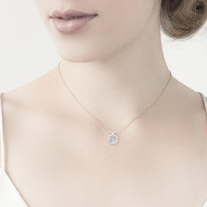 Sapphire and Diamond Reflections Pendant