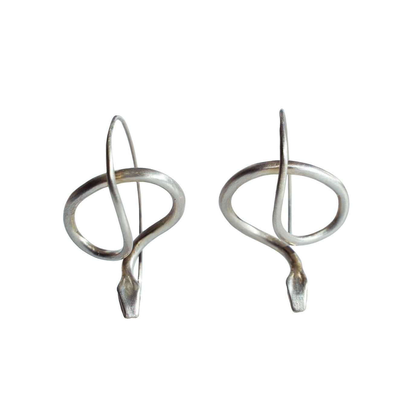 Sterling Silver Serpant Earrings