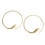 Load image into Gallery viewer, Gold Dash Hoops | Art + Soul Gallery
