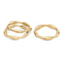 Load image into Gallery viewer, Gold Moto Stacking Rings | Art + Soul Gallery
