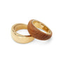 Load image into Gallery viewer, Gold and Teak Sanamu Stacking Rings | Art + Soul Gallery

