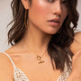 Load image into Gallery viewer, Gold Twist Lariat Necklace
