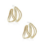 Load image into Gallery viewer, Gold Wavy Strand Hoops | Art + Soul Gallery

