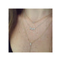 Load image into Gallery viewer, Small Horizontal Quad Diamond Necklace
